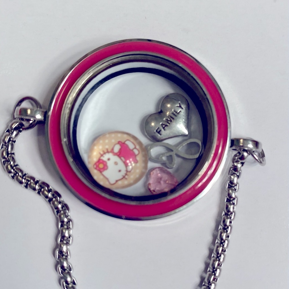 Hello Kitty Themed Floating Charm Bracelet
